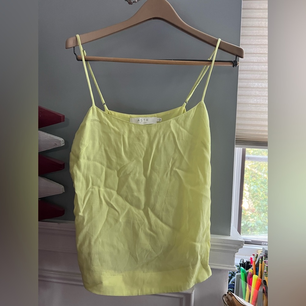 ASTR The Label Neon Yellow Tank
